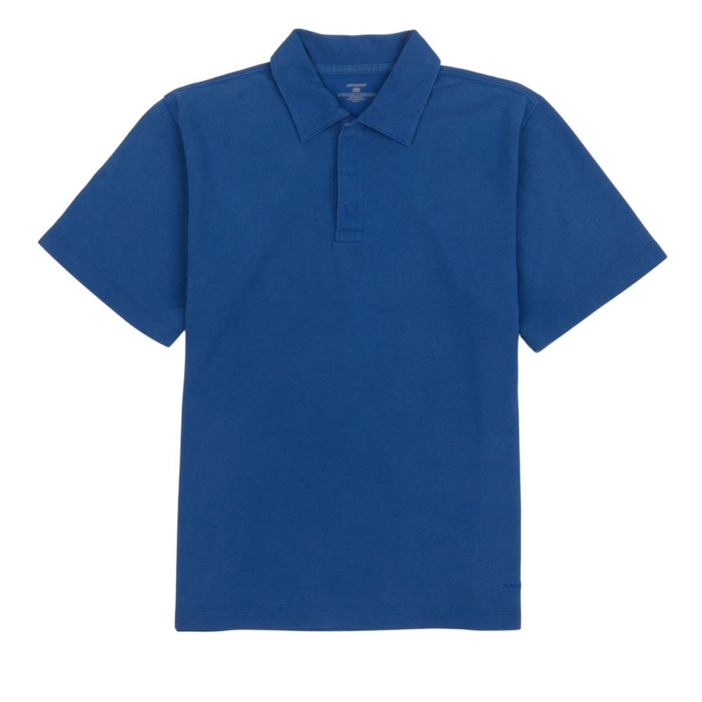Patagonia Men's Piqué Vitaliti Polo Shirt‎ Size Medium In Blue